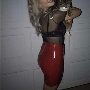 see through mesh bodysuit never worn